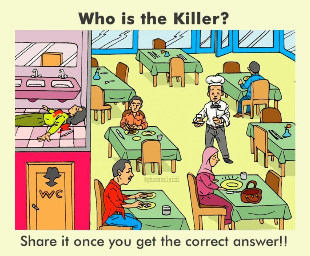 Who is the Killer? Any Detective Out There? Picture Puzzle, Answer Solved