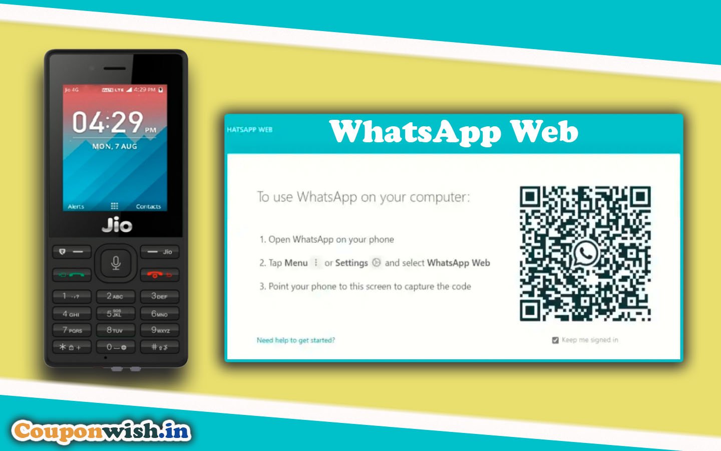 How to use Whatsapp web on Jio phone